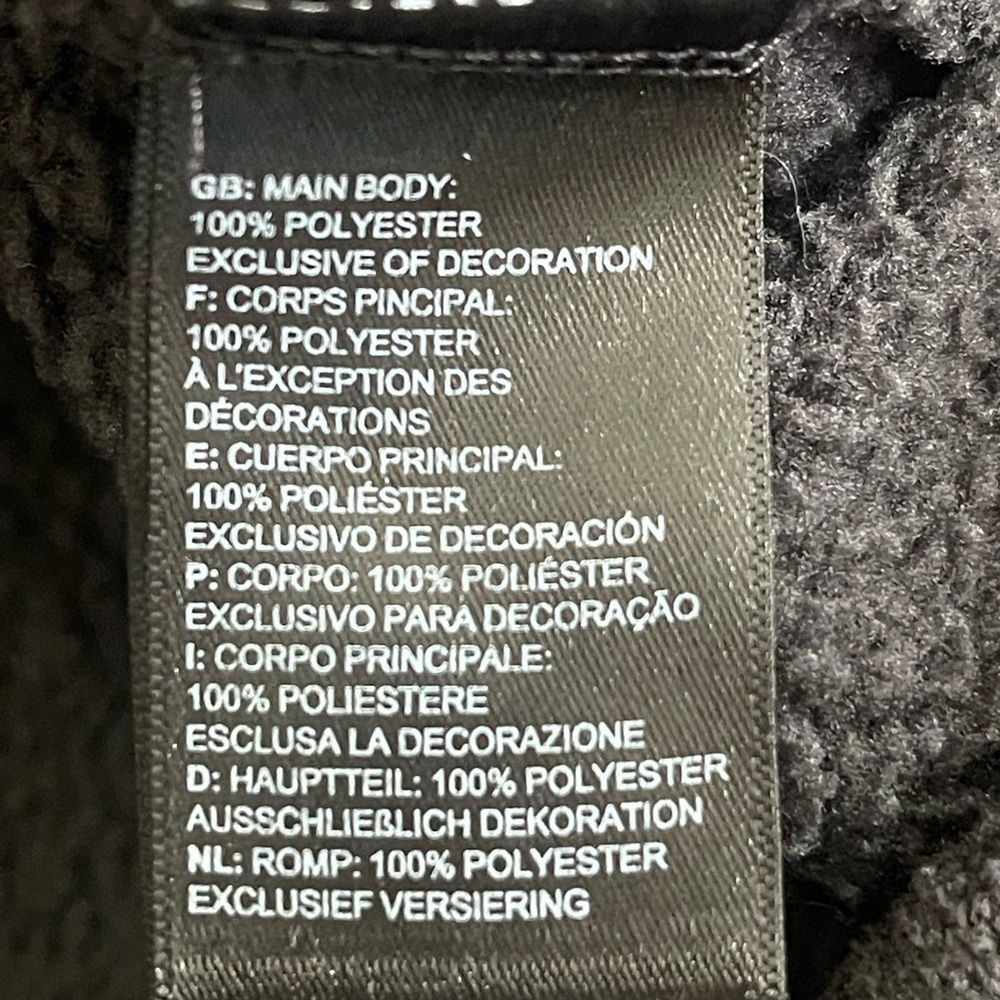 The Northface Men’s Leo Black 1/4 Zip Sweater Pullover Size Medium - Picture 5 of 8